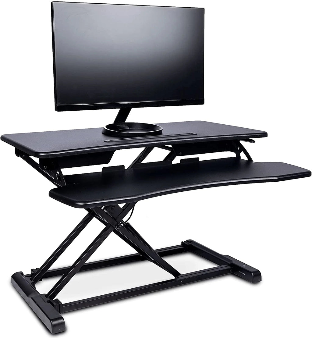 Black Standing 32" Wing Shaped Desktop Converter