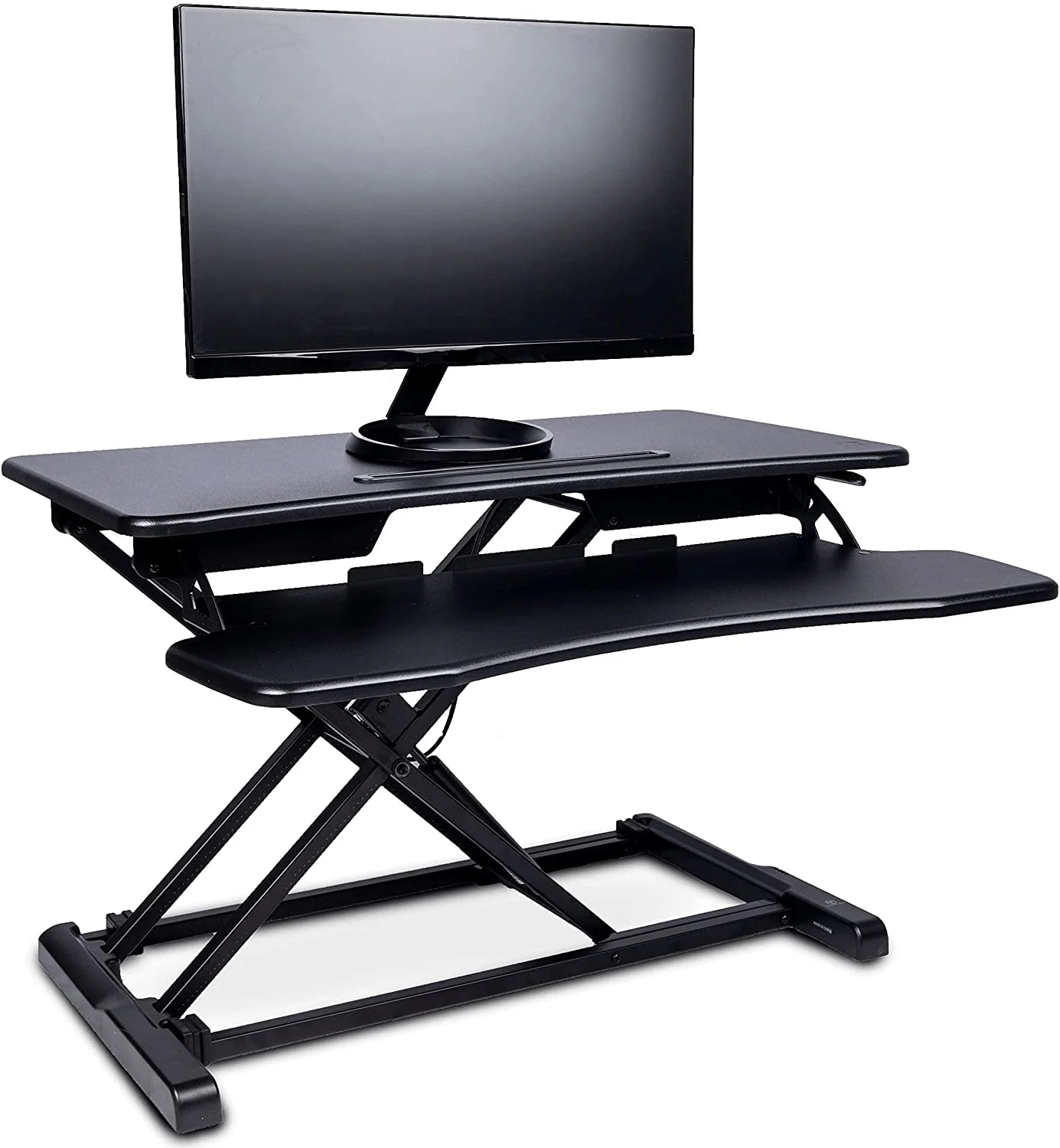 Black Standing 32" Wing Shaped Desktop Converter